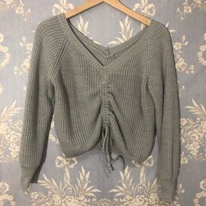 Scrunch Tie Sweater